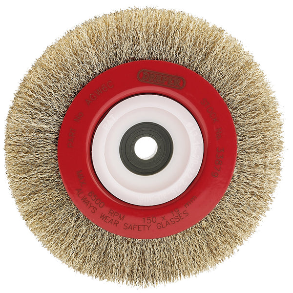 Draper 33879 Crimped Steel Wire Wheel, 150mm
