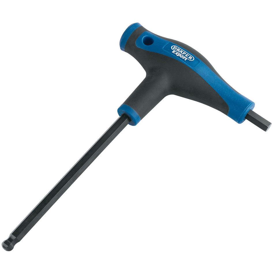 Draper 33912 Soft Grip 'T' Handle Hexagon and Ball End Key, 8.0mm