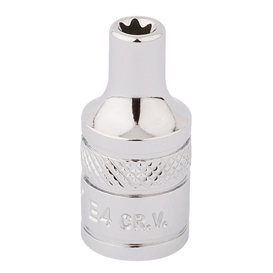 Draper 34039 Draper TX-STAR® Socket, 1/4" Sq. Dr., E4