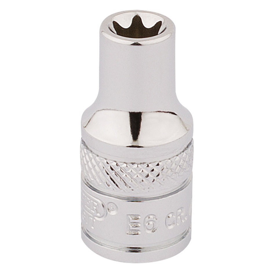 Draper 34066 Draper TX-STAR® Socket, 1/4" Sq. Dr., E6