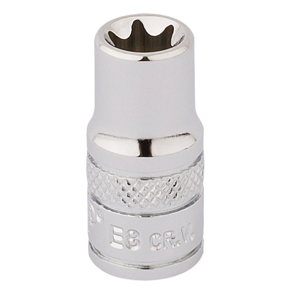 Draper 34132 Draper TX-STAR® Socket, 1/4" Sq. Dr., E8
