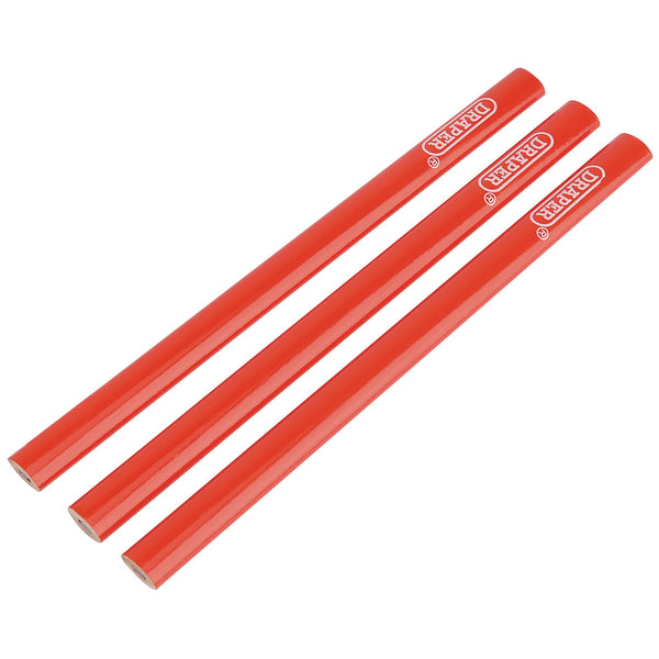 Draper 34180 Carpenter's Pencils, 174mm (Pack of 3)