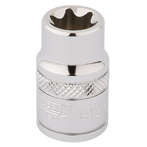 Draper 34187 Draper TX-STAR&#174; Socket, 3/8" Sq. Dr., E12