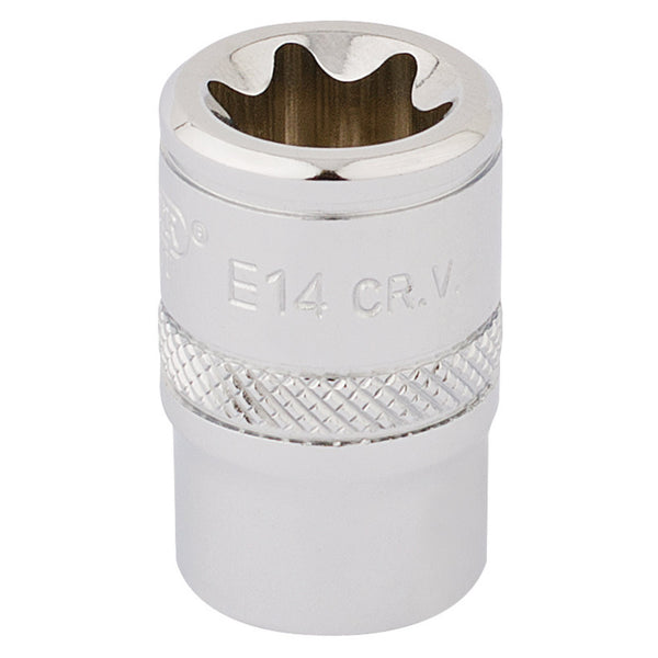 Draper 34195 Draper TX-STAR&#174; Socket, 3/8" Sq. Dr., E14