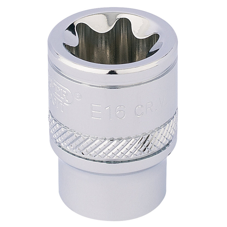 Draper 34204 Draper TX-STAR® Socket, 3/8" Sq. Dr., E16