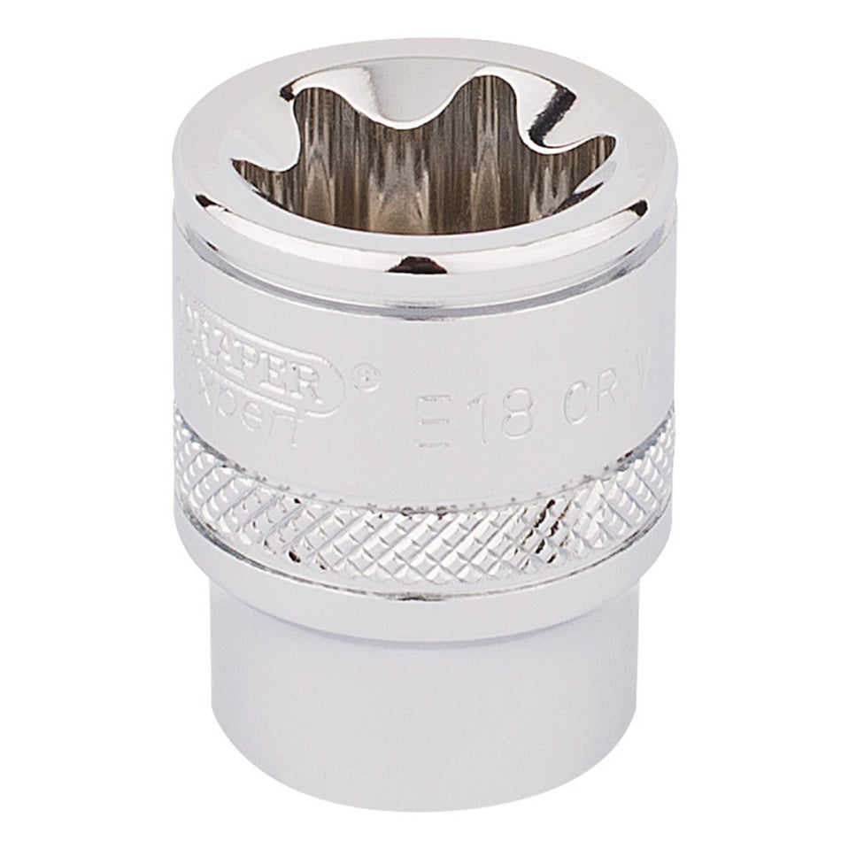Draper 34207 Draper TX-STAR® Socket, 3/8" Sq. Dr., E18