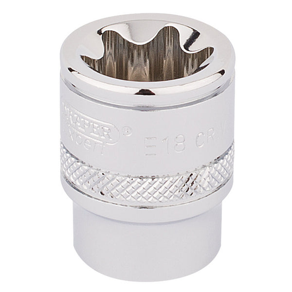 Draper 34207 Draper TX-STAR&#174; Socket, 3/8" Sq. Dr., E18