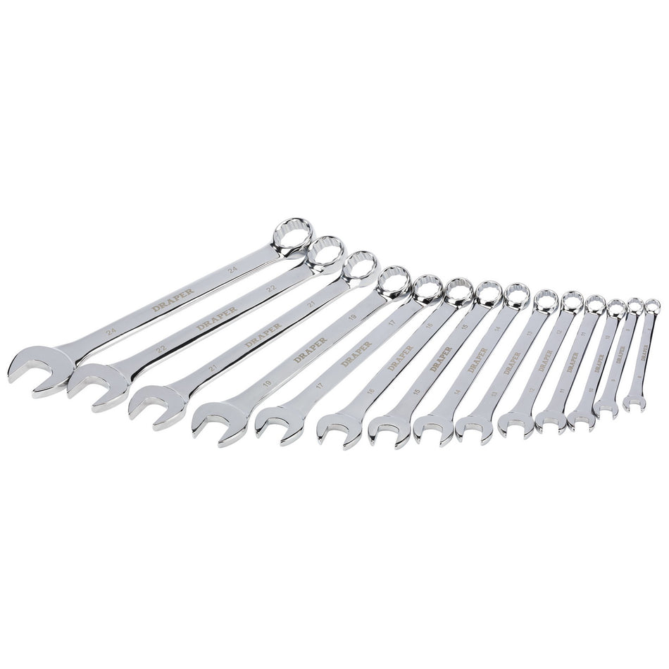Draper 34236 Draper HI-TORQ® Metric Combination Spanner Set (14 Piece)