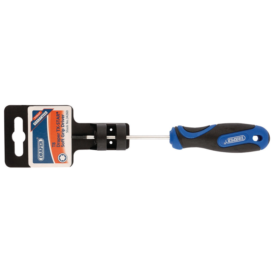 Draper 34260 Draper TX-STAR® Soft Grip Screwdriver, T8