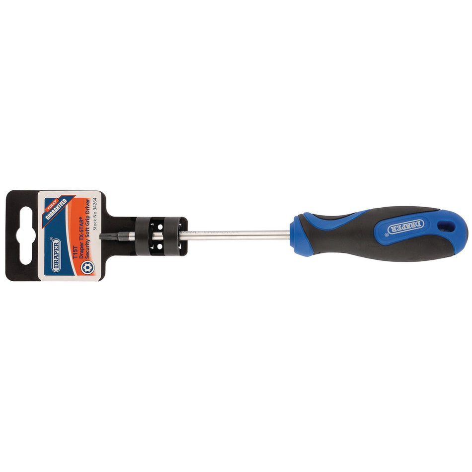 Draper 34264 TX-STAR® Soft Grip Security Screwdriver, T15