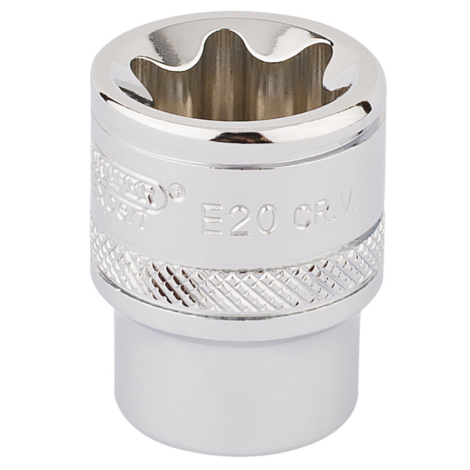 Draper 34265 Draper TX-STAR® Socket, 3/8" Sq. Dr., E20