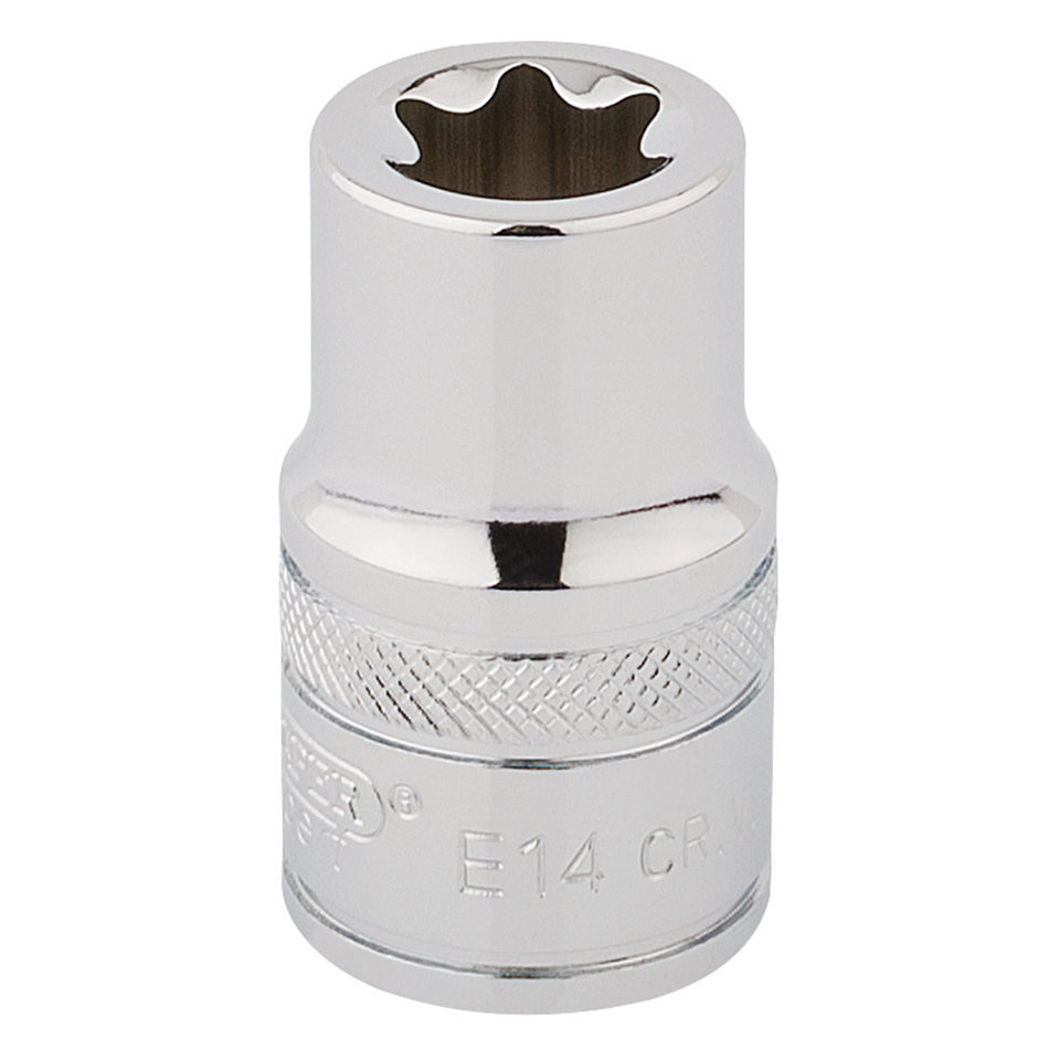 Draper 34285 Draper TX-STAR® Socket, 1/2" Sq. Dr., E14