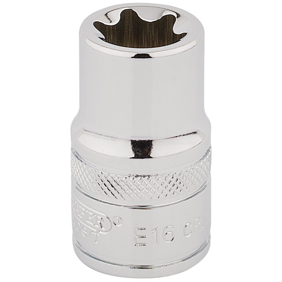 Draper 34327 Draper TX-STAR® Socket, 1/2" Sq. Dr., E16