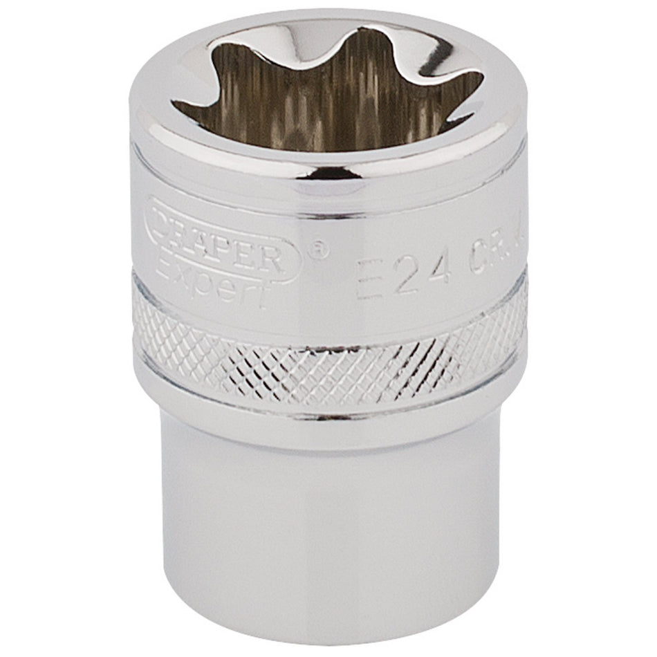 Draper 34402 Draper TX-STAR® Socket, 1/2" Sq. Dr., E24