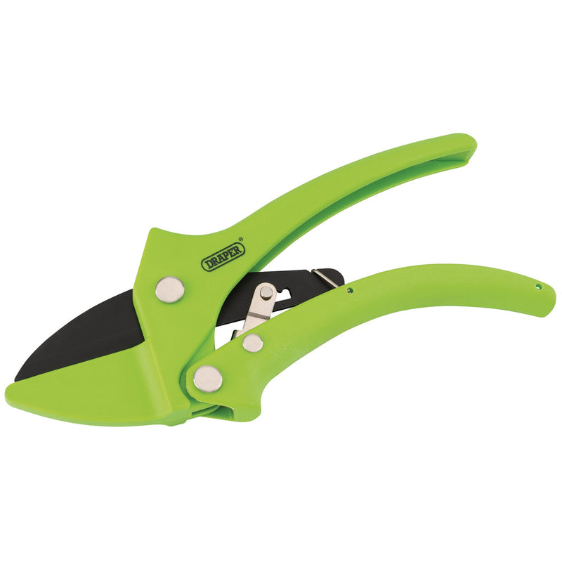 Draper 34478 Ratchet Action Anvil Pattern Secateurs, 190mm