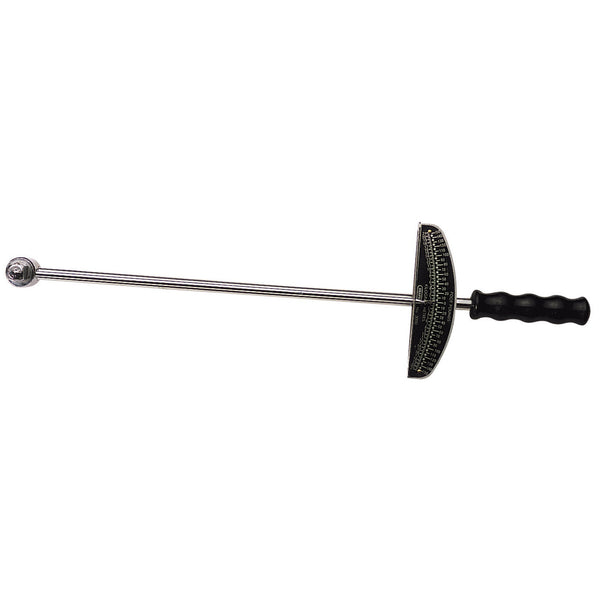 Draper 34487 Beam Style Torque Wrench, 1/2" Sq. Dr., 460mm, 0 - 21kg-m/0 - 150lb-ft