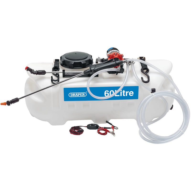 Draper 34676 12V DC ATV Spot/ Broadcast Sprayer, 60L