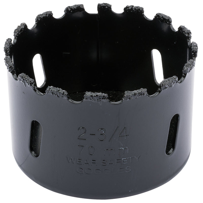 Draper 34952 Tungsten Carbide Grit Hole Saw, 70mm