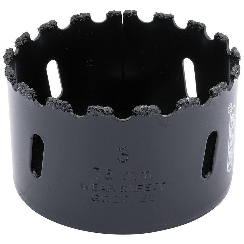 Draper 34953 Tungsten Carbide Grit Hole Saw, 76mm