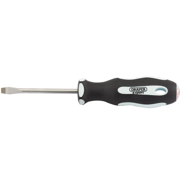 Draper 34976 Plain Slot Soft Grip Screwdriver, 5.5 x 75mm