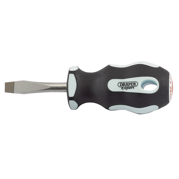 Draper 34977 Plain Slot Soft Grip Screwdriver, 6.5 x 38mm