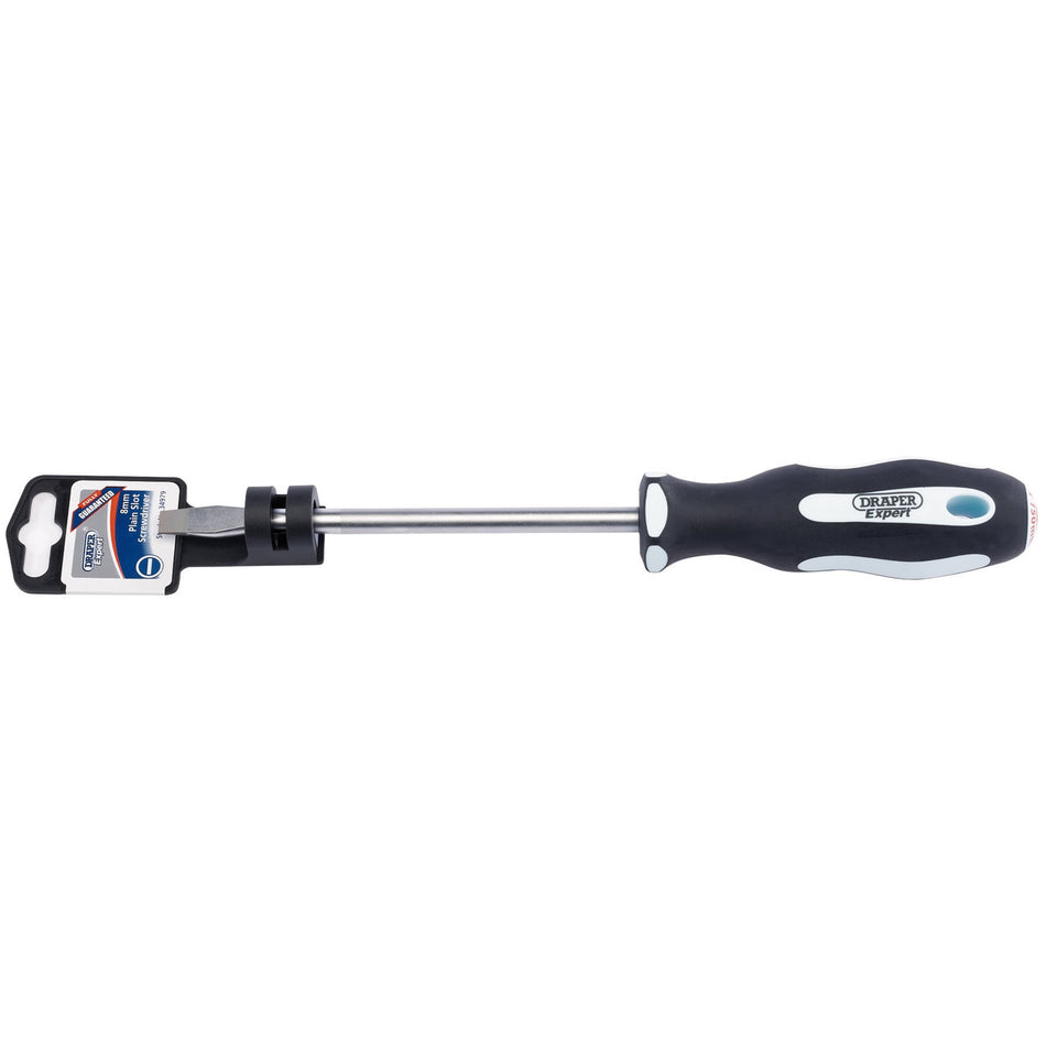 Draper 34979 Plain Slot Soft Grip Screwdriver, 8.0 x 150mm