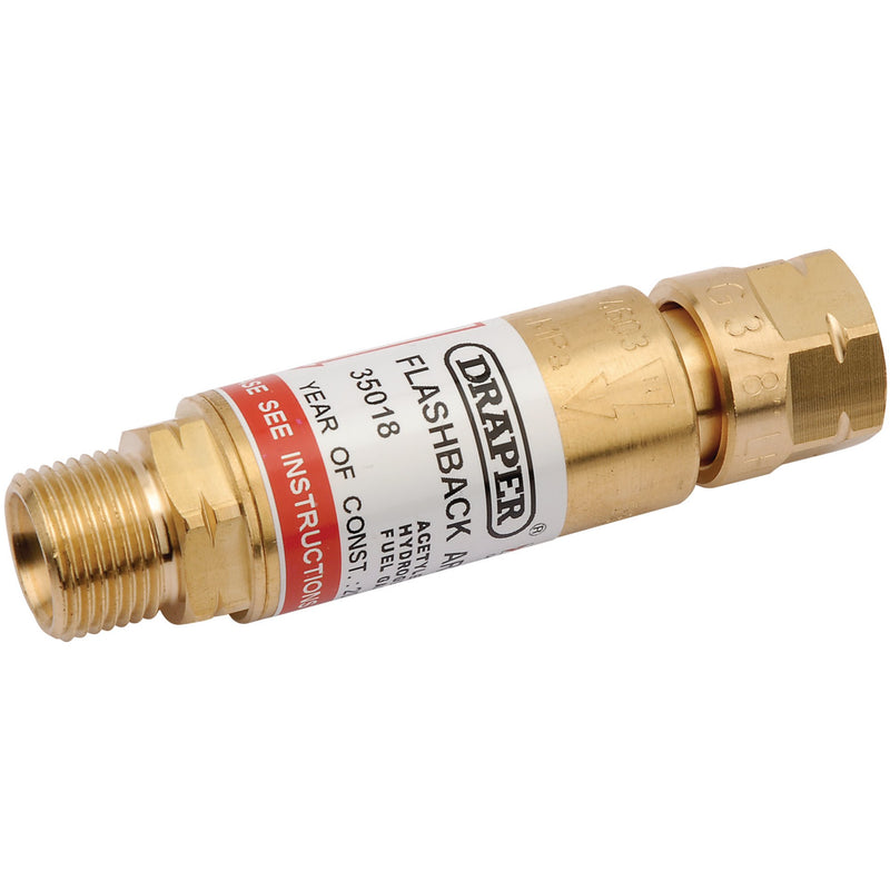 Draper 35018 In-Line Fuel Flashback Arrestor