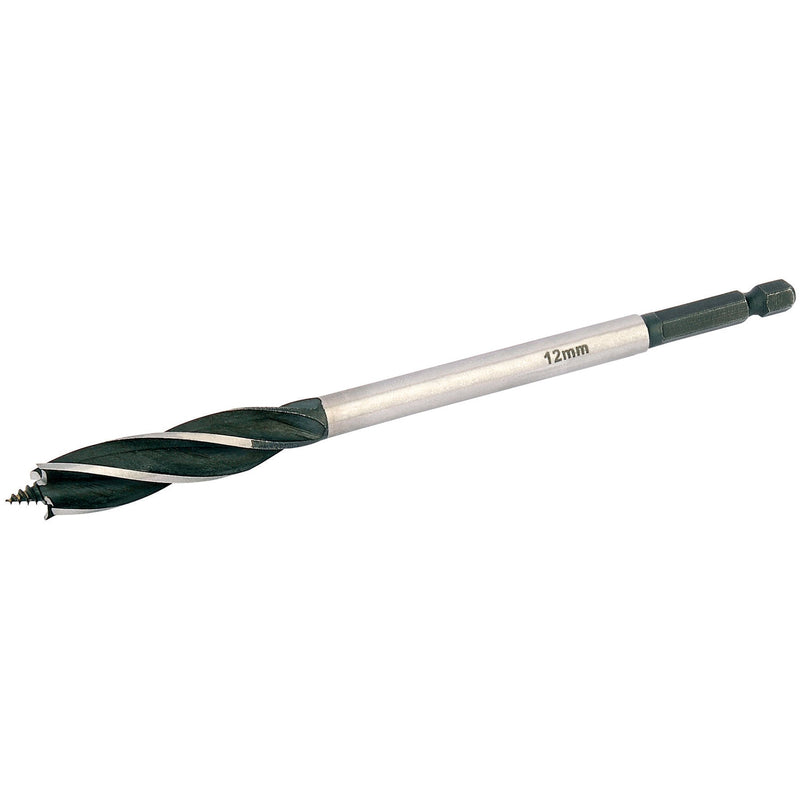 Draper 35090 4 Fluted Auger Bit, 12 x 165mm