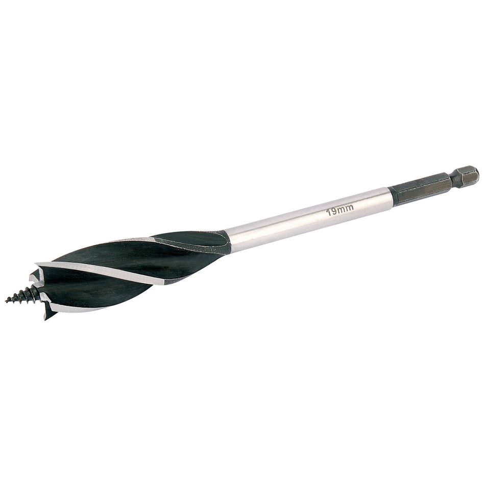 Draper 35111 4 Fluted Auger Bit, 19 x 165mm