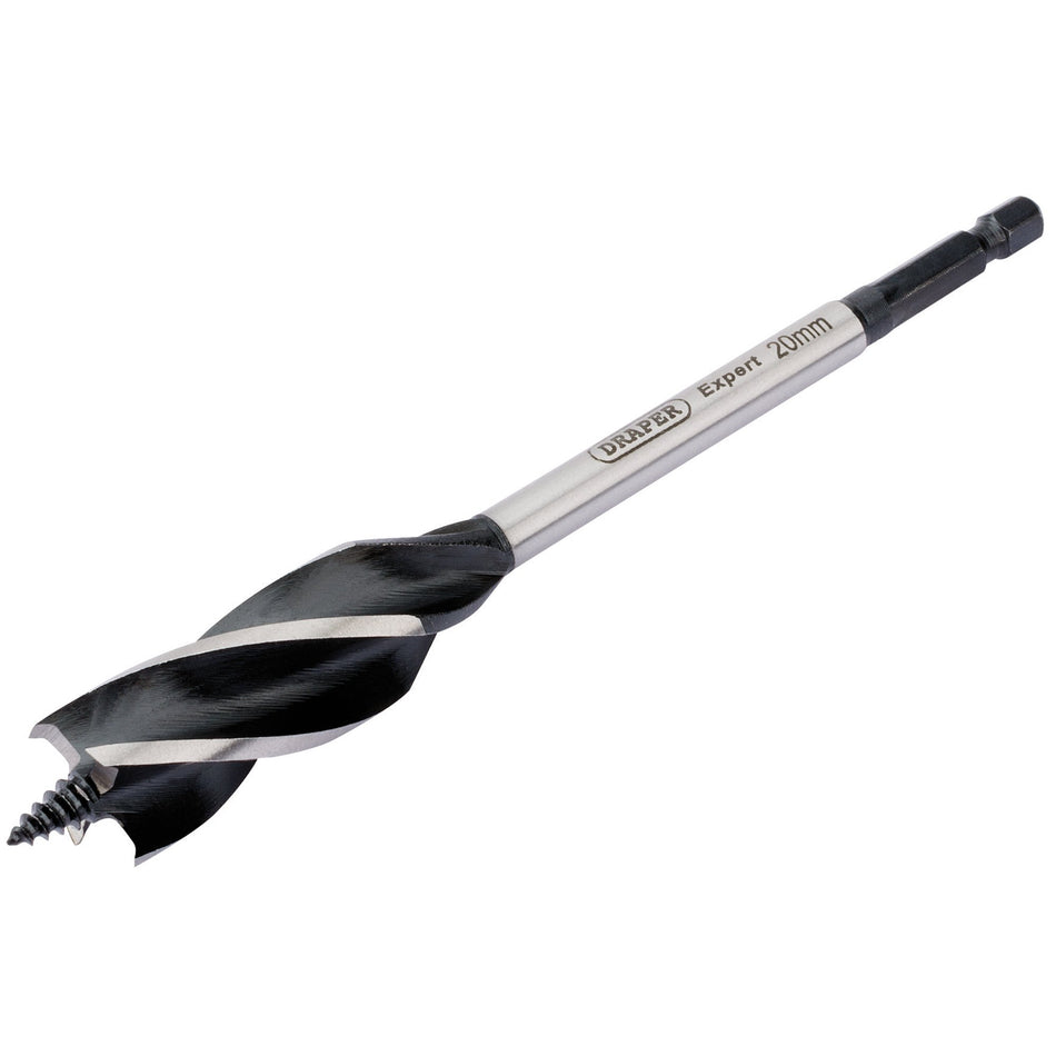 Draper 35120 4 Fluted Auger Bit, 20 x 165mm