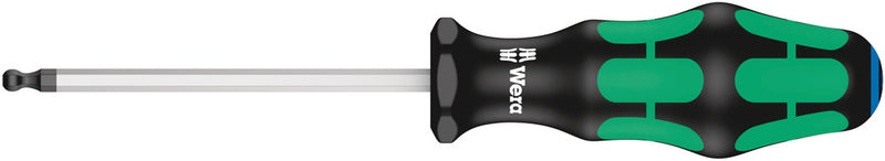Wera 05022910001 352 Ball end screwdriver for hexagon socket screws, 3/16" x 100 mm