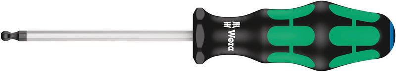 Wera 05022920001 352 Ball end screwdriver for hexagon socket screws, 1/4" x 125 mm