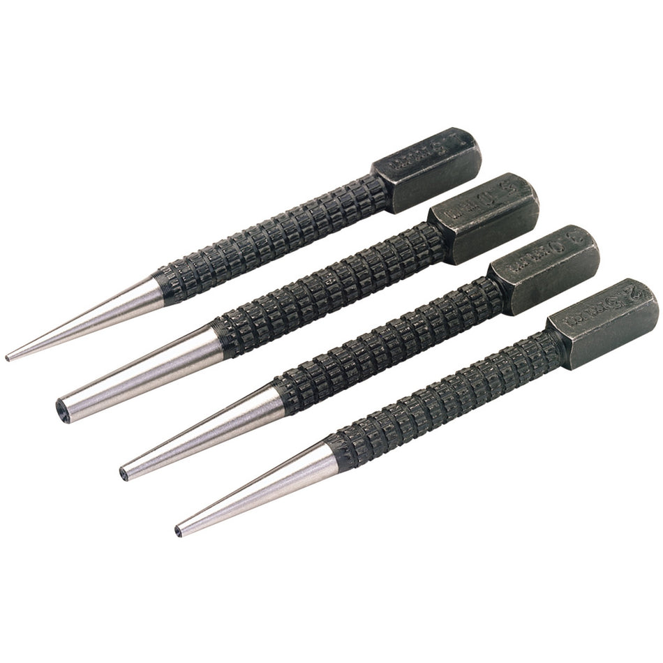 Draper 35480 Set of Cupped Nailsets (4 Piece)