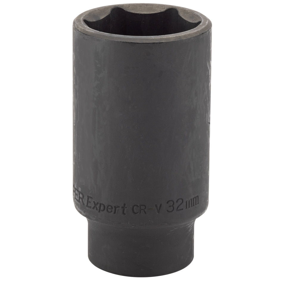 Draper 35519 Deep Impact Socket, 1/2" Sq. Dr., 32mm