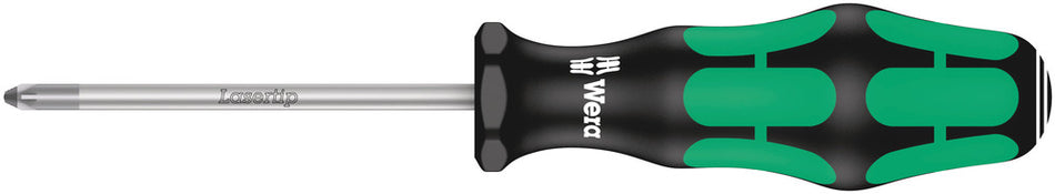 Wera 05009310001 355 PZ Screwdriver for Pozidriv screws, PZ 1 x 80 mm