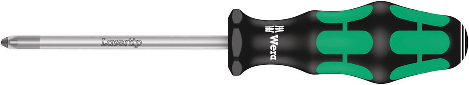 Wera 05009315001 355 PZ Screwdriver for Pozidriv screws, PZ 2 x 100 mm
