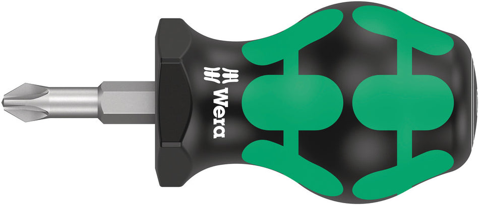 Wera 05008854001 355 PZ Pozidriv-head Stubby/carburetor screwdriver, PZ 2 x 25 mm