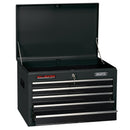 Draper 35737 Tool Chest, 5 Drawer, 26", Black