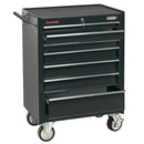 Draper 35743 Roller Tool Cabinet, 7 Drawer, 26", Black