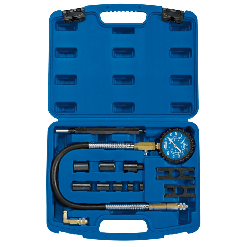 Draper 35877 Commercial Vehicle Diesel Compression Test Kit (13 Piece)