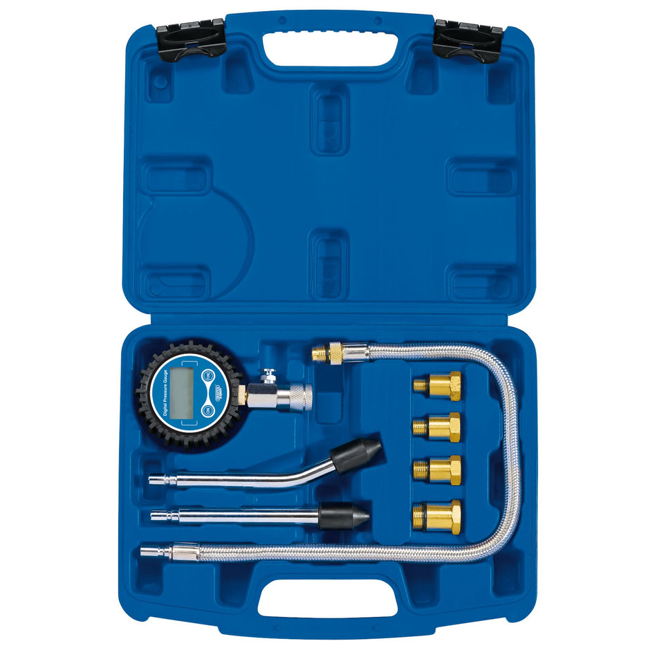 Draper 35885 Digital Petrol Compression Test Kit (8 Piece)