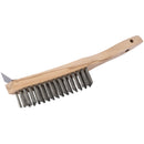 Draper 36176 Heavy Duty 4 Row Wire Scratch Brush with Scraper, 310mm