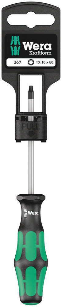 Wera 05100060001 367 SB Screwdriver for TORXÃ‚Â® screws, TX 10 x 80 mm