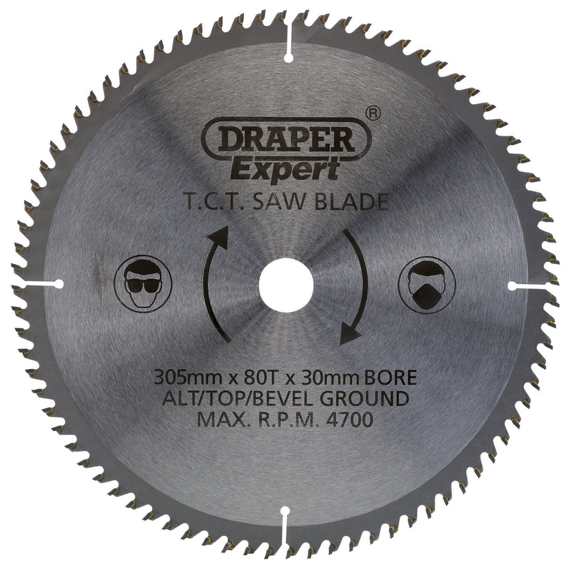 Draper 38152 TCT Saw Blade, 305 x 30mm, 80T