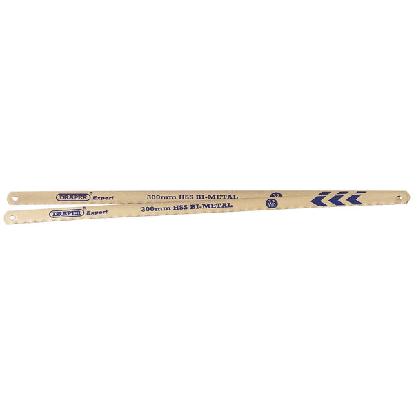 Draper 38265 Bi-Metal Hacksaw Blades, 300mm, 32tpi (Pack of 2)