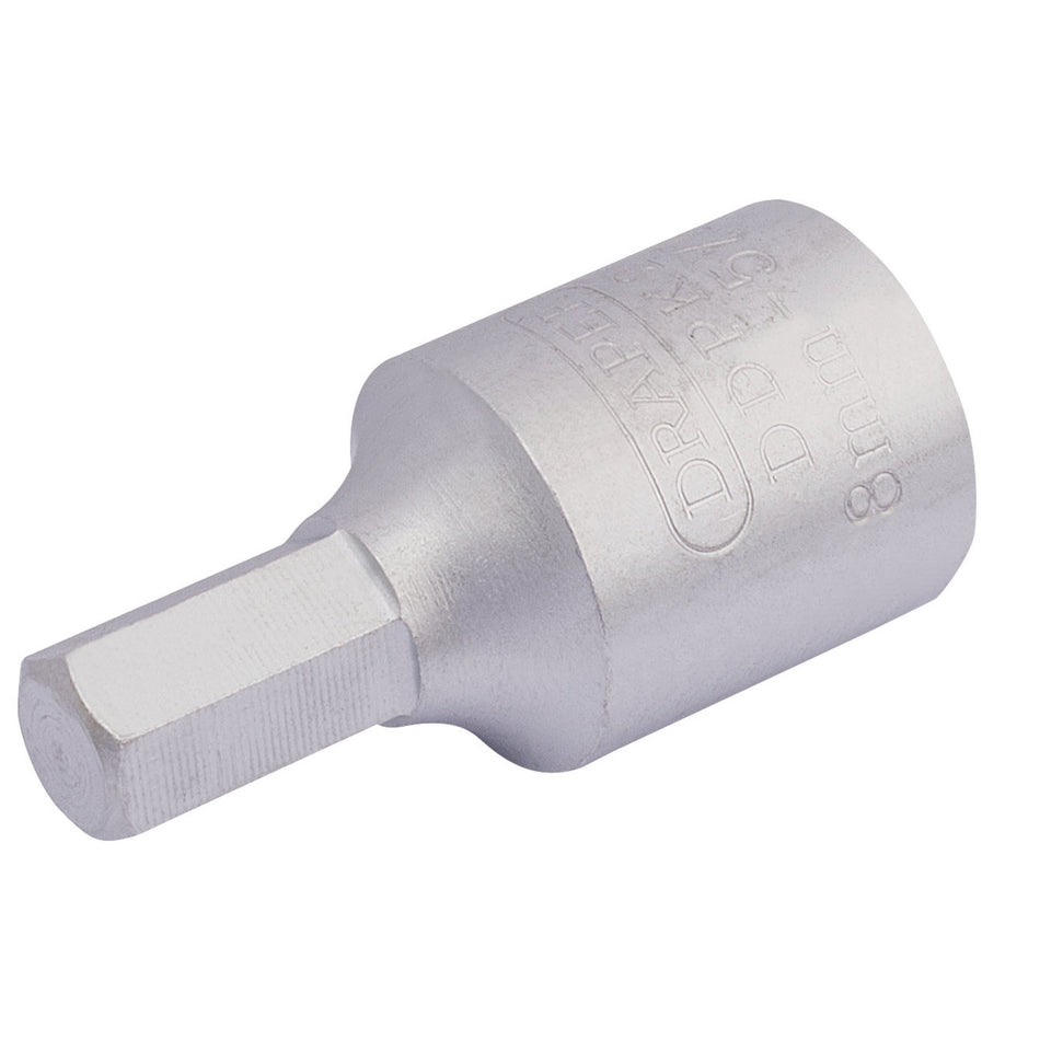 Draper 38321 Drain Plug Key, 8mm Hexagon-5/16 3/8 Sq. Dr.