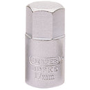 Draper 38323 Hexagon Drain Plug Key, 3/8 Sq. Dr., 17mm
