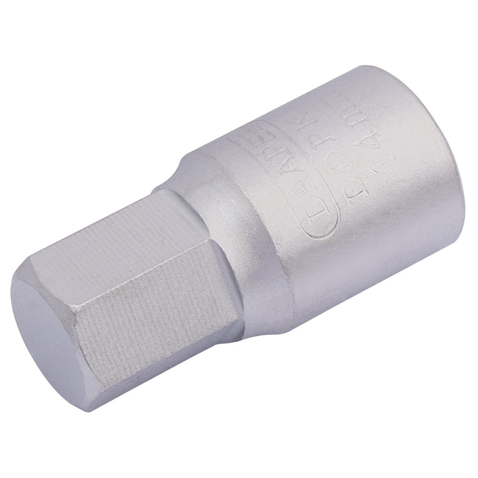 Draper 38327 Hexagon Drain Plug Key, 3/8 Sq. Dr., 14mm