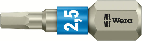 Wera 05071072001 3840/1 TS bits, stainless, 2.5 x 25 mm