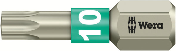 Wera 05071032001 3867/1 TS TORXÃ‚Â® bits, stainless, TX 10 x 25 mm